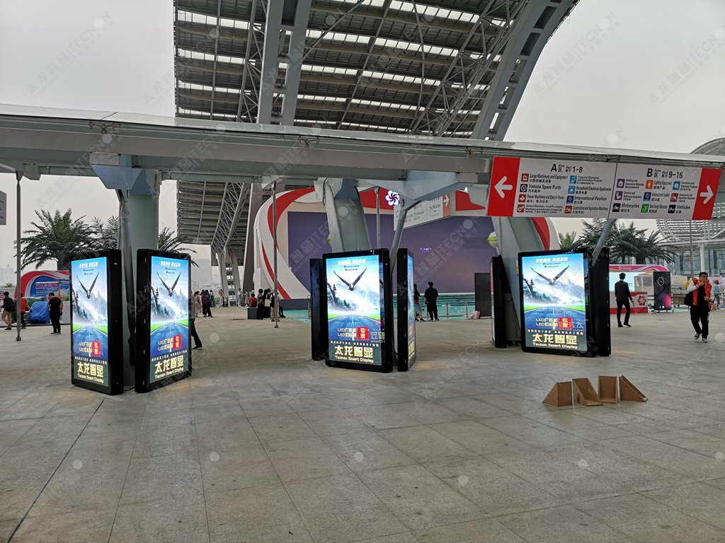 智能户外LED广告机应用于广州琶洲展馆案例