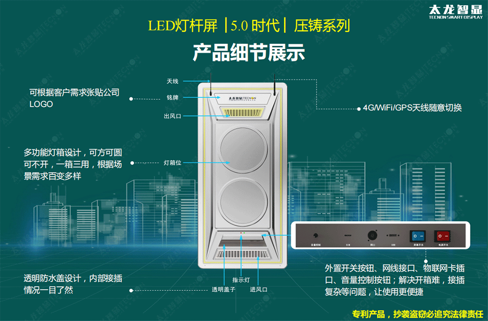 LED灯杆屏