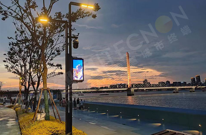 二三线城市政务路段灯杆屏 二三线城市政务路段灯杆屏