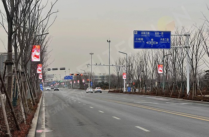 户外广告规范化管理灯杆屏 户外广告规范化管理灯杆屏