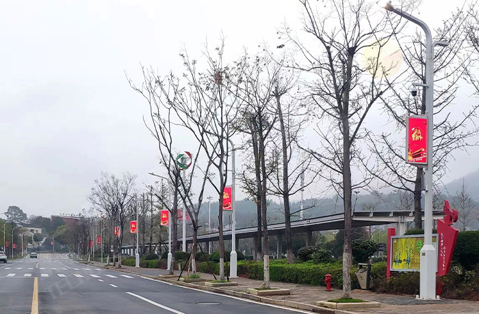 韶山遵义路智慧LED灯杆屏应用.jpg