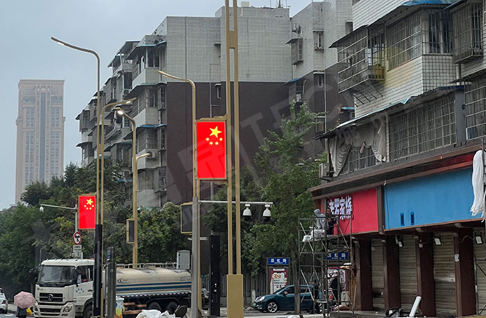 智慧灯杆屏车路协同应用