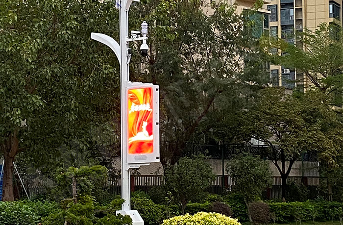 全国首例校园智慧灯杆空地一体巡检