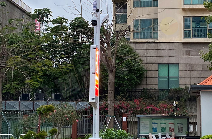 校园空天一体智慧灯杆深圳试点